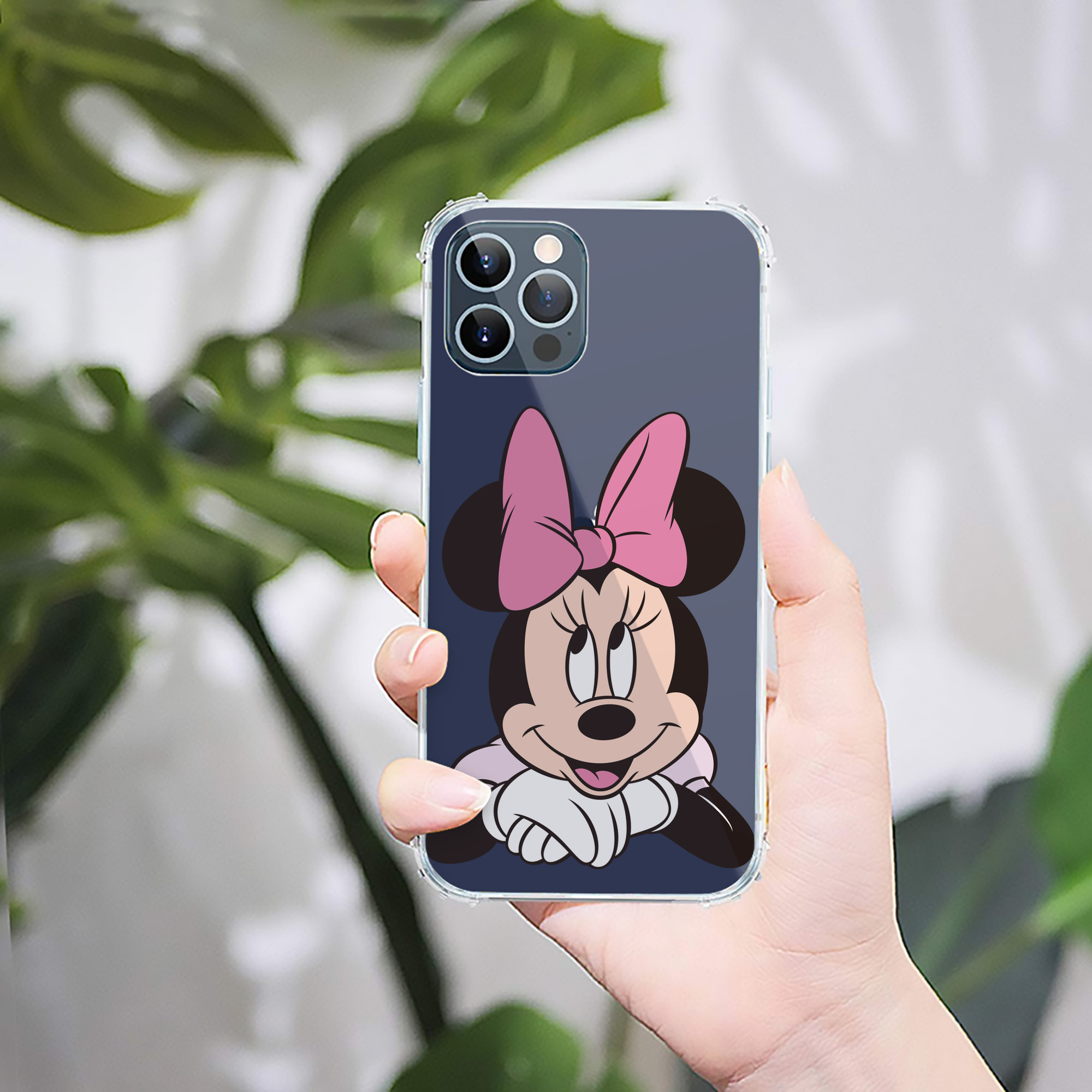 （画像用） ミッキーマウス Mickey Mouse 【iPhone 12シリーズ対応】透明スマホケース（クリアソフトケース）